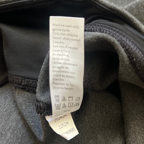 Spanx Ankle Length Ponte Hem Slit Heather Grey Leggings Size M - Picture 6 of 7